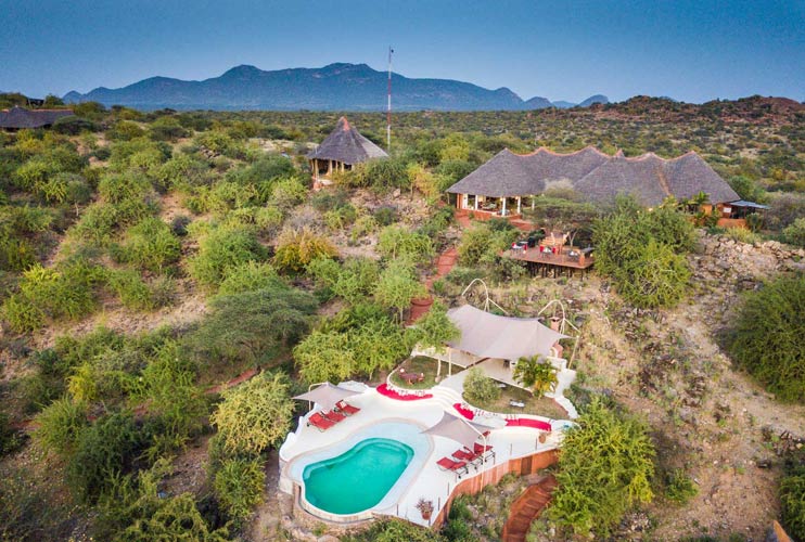 overview of sasaab lodge in samburu national reserve