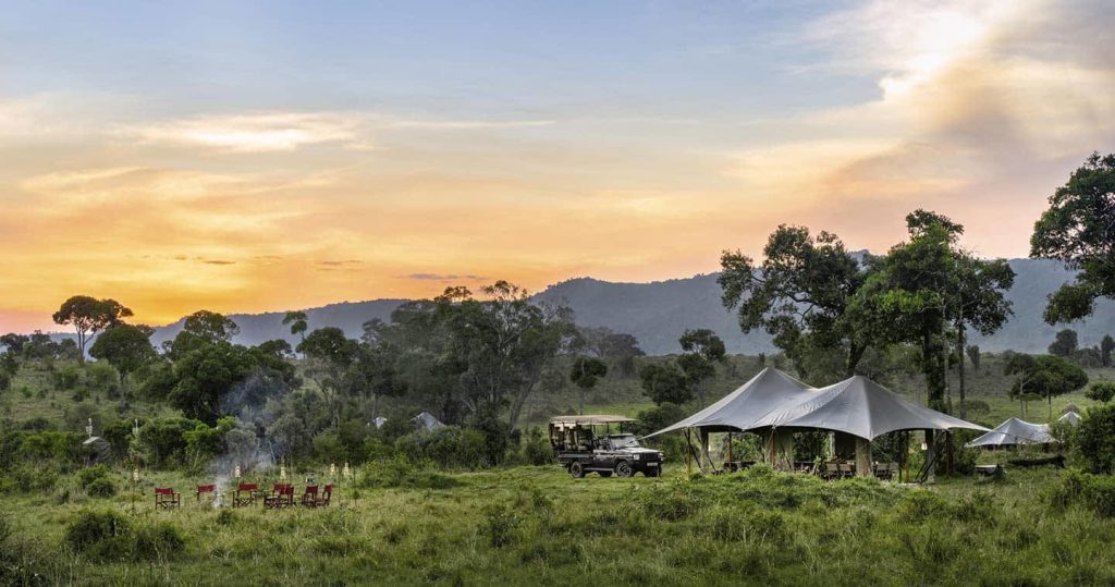 A view of a lodge in mara conservancy